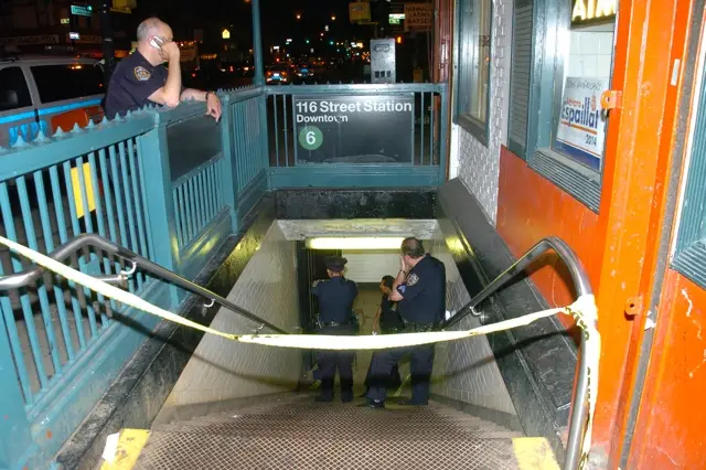 Police investigating the 116th Street and Lexington Avenue subway station